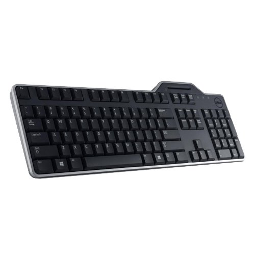 Клавиатура Dell KB813 USB US черна, smartcard reader
