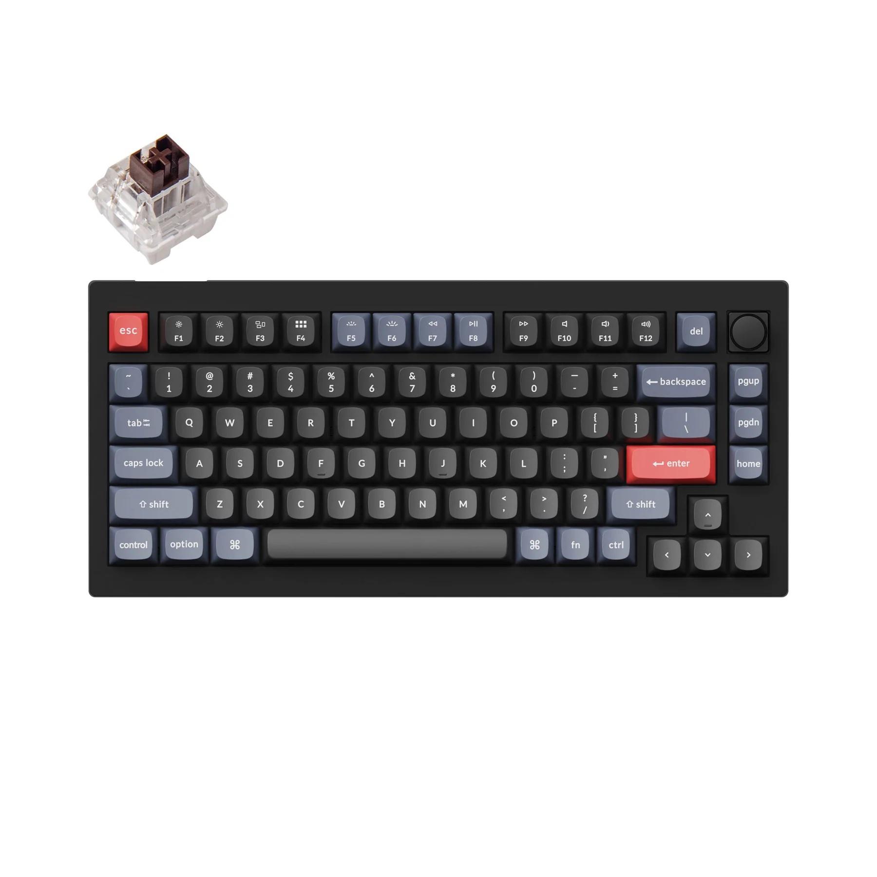 keychron-v1-knob-qmk-carbon-black-tkl