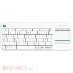 Клавиатура LOGITECH Wireless Touch Keyboard K400 Plus White