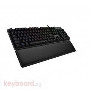 Геймърска клавиатура LOGITECH G513 RGB Mechanical Gaming Keyboard - Carbon - GX Blue (Clicky)