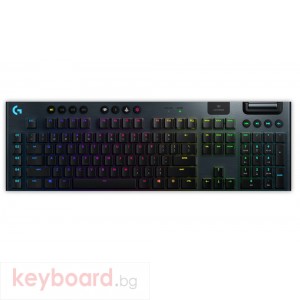 Геймърска клавиатура LOGITECH G915 LIGHTSPEED Wireless RGB Mechanical Gaming Keyboard - GL Tactile - CARBON