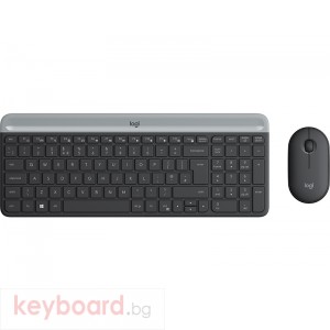 Клавиатура LOGITECH Slim Wireless Keyboard and Mouse Combo MK470 - GRAPHITE