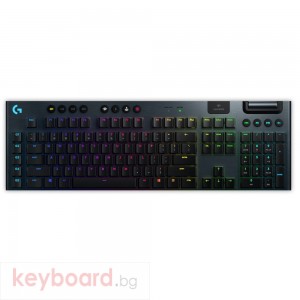 Геймърска клавиатура LOGITECH G915 LIGHTSPEED Wireless RGB Mechanical Gaming Keyboard-GL Clicky - N/A - US INT`L - 2.4GHZ/BT - N/A - INTNL - CLICKY SWITCH