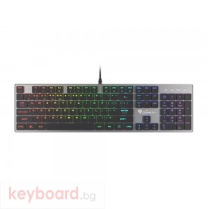 Клавиатура GENESIS Mechanical Gaming Keyboard Thor 420 RGB Backlight Content Slim Blue Switch US Layout