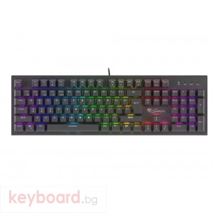 Клавиатура GENESIS Mechanical Gaming Keyboard Thor 300 RGB Backlight Outemu Brown Switch US Layout