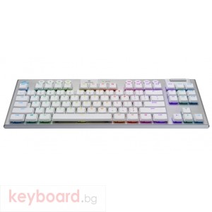 Геймърска клавиатура LOGITECH G915 TKL Tenkeyless LIGHTSPEED Wireless RGB Mechanical Gaming Keyboard - GL Tactile - WHITE - US INTL - 2.4GHZ/BT - N/A - INTNL - TACTILE SWITCH