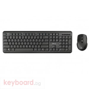 Клавиатура TRUST ODY Wireless Keyboard & Mouse BG Layout