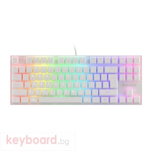 Клавиатура GENESIS Gaming Keyboard Thor 303 TKL White RGB Backlight US Layout Brown Switch