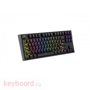 Клавиатура GENESIS Gaming Keyboard Thor 404 TKL Black RGB Backlight US Layout Brown Switch