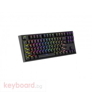 Клавиатура GENESIS Gaming Keyboard Thor 404 TKL Black RGB Backlight US Layout Yellow Switch