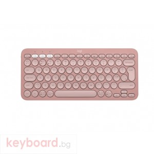 Клавиатура LOGITECH Pebble Keys 2 K380s - TONAL ROSE - US INT'L - BT - N/A - INTNL-973 - UNIVERSAL