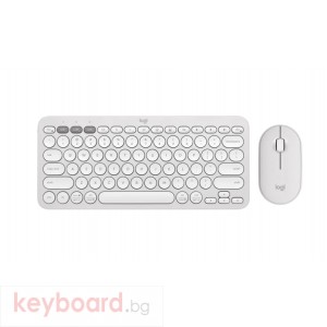 Клавиатура Logitech Pebble 2 Combo - TONAL WHITE - US INT'L - 2.4GHZ/BT - N/A - INTNL-973 - UNIVERSAL