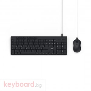 HAMA Жичен комплект клавиатура и мишка CKM-200, USB-A, USB-C
