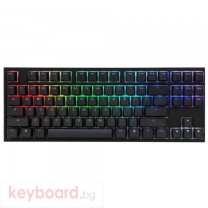 Геймърскa механична клавиатура Ducky One 2 TKL RGB, Kailh BOX Silent Pink