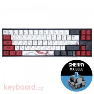 Геймърскa механична клавиатура Ducky x Varmilo Miya Beijing Opera 65%, Cherry MX Blue