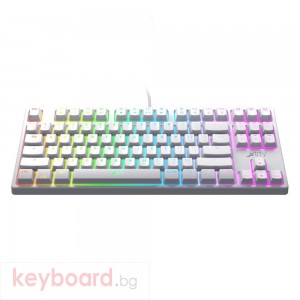 Геймърскa механична клавиатура Xtrfy K4 TKL White RGB Kailh Red Switch, US Layout