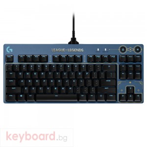 Геймърска механична клавиатура Logitech G Pro League of Legends GX Brown Tactile RGB 