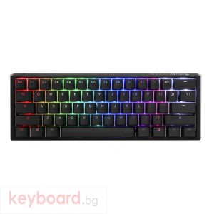 Геймърска механична клавиатура Ducky One 3 Classic Mini 60% Hotswap Cherry MX Speed Silent Red, RGB, PBT Keycaps