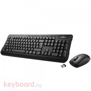 Kомплект клавиатура с мишка Gigabyte KM7590, Черна