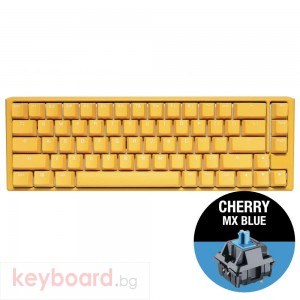 Геймърскa механична клавиатура Ducky One 3 Yellow SF 65%, Cherry MX Blue