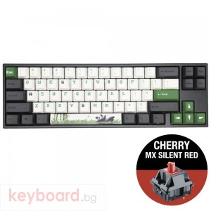 Геймърскa механична клавиатура Ducky x Varmilo Miya Panda V2 65%, Cherry MX Silent Red