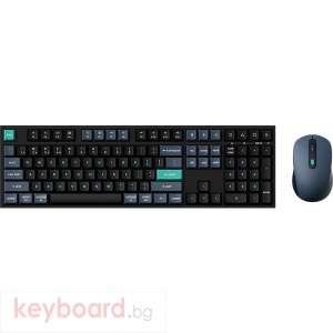 Комплект клавиатура и мишка Keychron B36 Deep Black и BM25 Wireless/BT/Wired Combo - TKL
