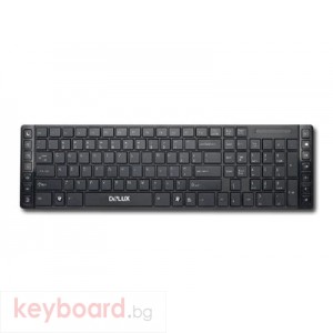 Клавиатура DELUX DLK-1200/USB/BULG/BLACK USB