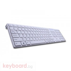 Клавиатура DELUX DLK-1000/USB/WHITE/COVER/BULG USB 2.0