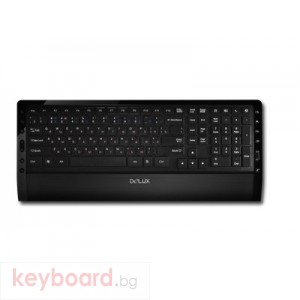 Клавиатура DELUX DLK-1900U/USB/BLACK/BULG USB