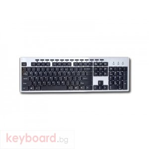 Клавиатура DELUX CMK1/PS2/SILVER/BLACK/BULG PS/2