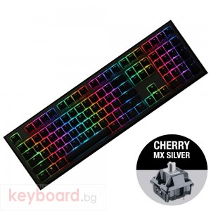 Геймърскa механична клавиатура Ducky Shine 7 Gunmetal Gray RGB, Cherry MX Silver