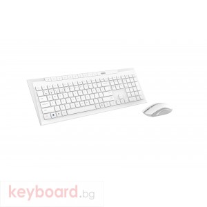 Комплект клавиатура и мишка RAPOO 8210M Multi mode, Bluetooth &2.4Ghz, Бял