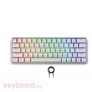 Геймърска безжична клавиатура Spartan Gear Pegasus 2 RGB White