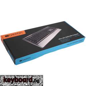 Клавиатура CANYON CNS-HKB4-BG USB тънка мултимедийна