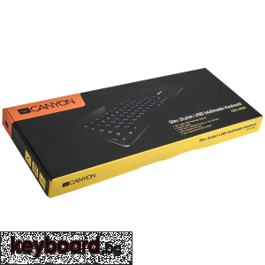Клавиатура CANYON CNS-HKB5-BG USB тънка мултимедийна
