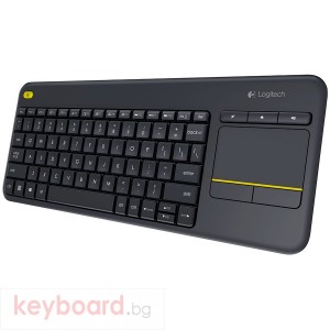 Клавиатура LOGITECH Wireless Touch Keyboard K400 Plus черен