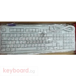 Клавиатура Labtec White Keyboard Plus Кирилизиран