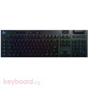 Геймърска клавиатура LOGITECH G915 LIGHTSPEED Wireless RGB Mechanical Gaming Keyboard - GL Tactile - CARBON