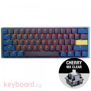 Геймърскa механична клавиатура Ducky One 3 Daybreak Mini 60%, Cherry MX Clear