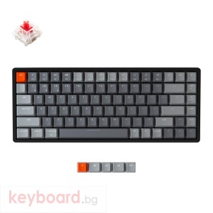 Геймърска Механична клавиатура Keychron K2 Aluminum Compact Gateron Red Switch RGB LED Gateron Red Switch ABS