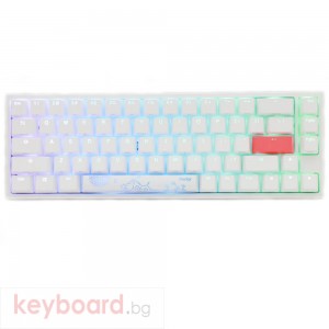 Геймърскa механична клавиатура Ducky One 2 SF White RGB, Cherry MX Blue