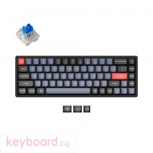 Геймърска Механична клавиатура Keychron K6 Pro 65% K PRO Blue Switch RGB LED, Aluminium Frame