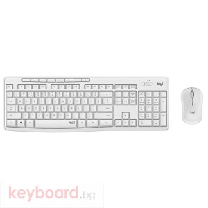 Клавиатура LOGITECH MK295 Silent Wireless Combo - OFF WHITE - US INTL - 2.4GHZ - INTNL