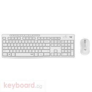 Клавиатура LOGITECH MK295 Silent Wireless Combo - OFF WHITE - US INTL - 2.4GHZ - INTNL