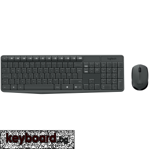 Клавиатура LOGITECH MK235 Wireless Combo - BLACK - RUS/INTNL