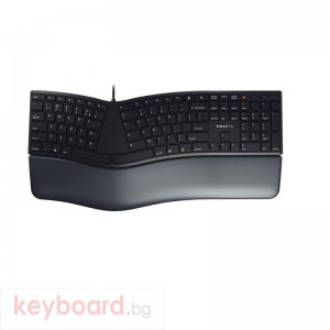 Жична извита клавиатура CHERRY KC 4500 ERGO,черна