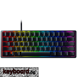 Геймърска клавиатура Huntsman V3 Pro Mini - US Layout, Gaming Keyboard, Analog Optical Switch Gen-2, 60% size, Razer Chroma™ RGB, Detachable Type C Cable, Doubleshot PBT Keycaps, 5052 Brushed Aluminum Alloy Top Case, Rapid Trigger Mode, Analog Input