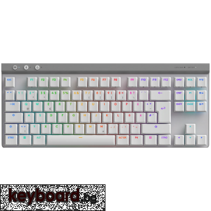 Геймърска клавиатура LOGITECH G515 LIGHTSPEED TKL - WHITE - US INT'L - 2.4GHZ/BT- EMEA28i-935 - ...