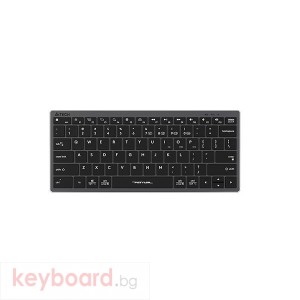 Безжична клавиатура A4TECH FBX51C FStyler, Bluetooth, 2.4 GHz, USB-C, Кирилизирана, Сив