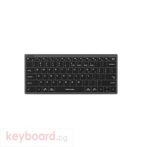 Безжична клавиатура A4TECH FBX51C FStyler, Bluetooth, 2.4 GHz, USB-C, Кирилизирана, Сив